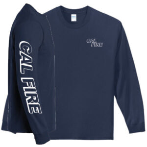 CAL FIRE Long Sleeve Essential Tee with CAL FIRE and Sleeve Logo