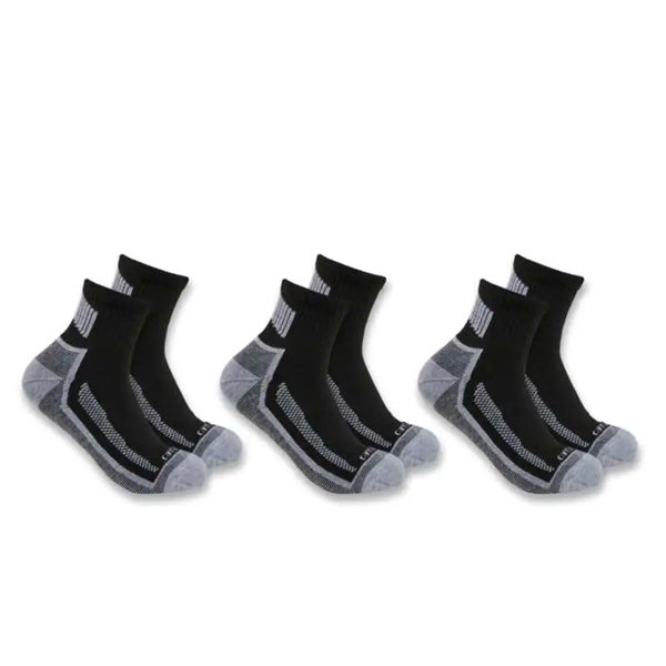 Carhartt Force Midweight Quarter Sock 3-Pack | Cal Fire Products - Cal ...